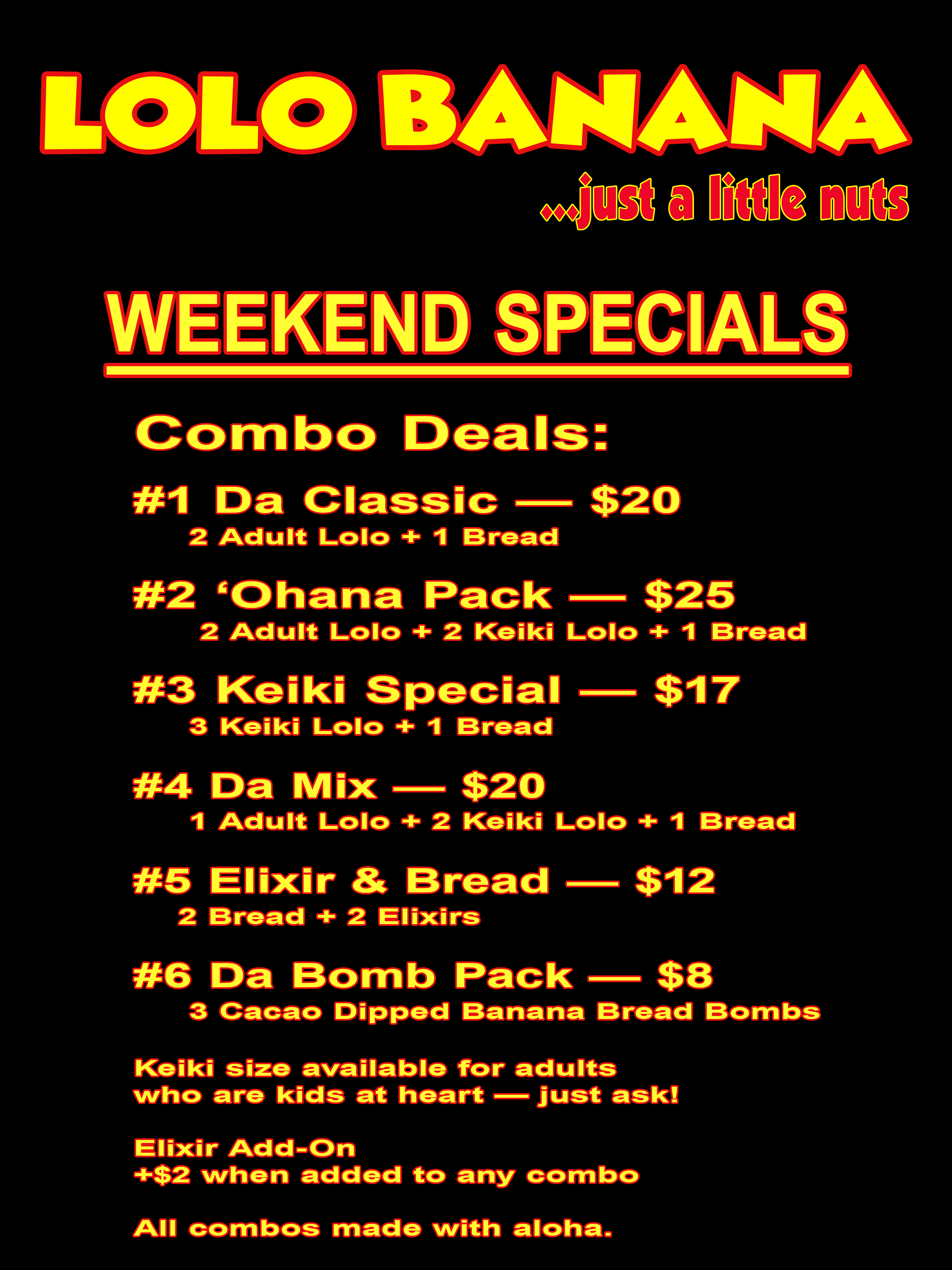 Weekend Specials
